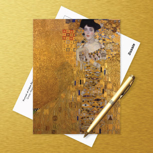Dame in Gold Adele Gustav Klimt Postkarte