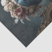 Dame in Karnevalskostüme - Decoupage - Seidenpapier (Detail)