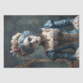 Dame in Karnevalskostüme - Decoupage - Seidenpapier (Vorderseite)