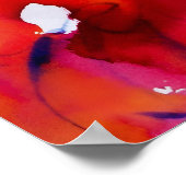 DAME IN ROT , POSTER (Ecke)