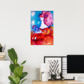DAME IN ROT , POSTER (Heimbüro)