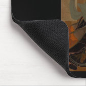 Dame in Schwarz Mousepad (Ecke)