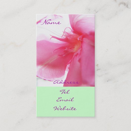 Dame In The Wind Visitenkarte (Vorderseite)