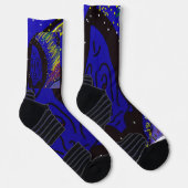 Dame in Wintersocken Socken (Rechts)