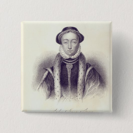 Dame Jane Grey, graviert von S. Freeman Button (Vorderseite)