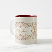 Dame Jane Mistress der Herrenhaus-Schale Zweifarbige Tasse (Vorderseite Links)