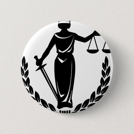 DAME JUSTICE CO. BUTTON (Vorderseite)