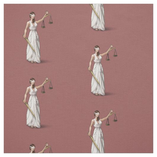 Dame Justice - Marsala Stoff (Muster)