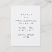 Dame Justice - Marsala Visitenkarte (Rückseite)