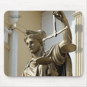 Dame Justice Statue, Virginia City, Nevada Mousepad
