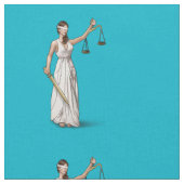 Dame Justice - Unterwasseratemgerät-Blau Stoff (Nahaufnahme)