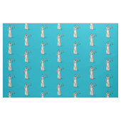 Dame Justice - Unterwasseratemgerät-Blau Stoff (Fat Quarter (45,7 x 55,9 cm))