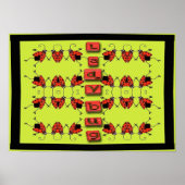 Dame Käfer auf Parade Poster (Vorne)