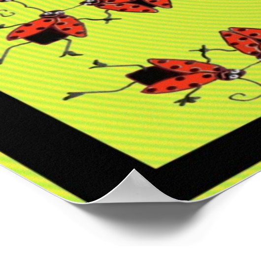 Dame Käfer auf Parade Poster (Ecke)