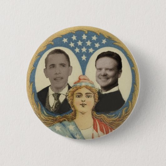 Dame Liberty Button Obama-/Webb (Vorderseite)