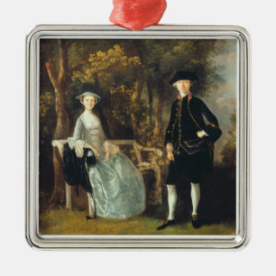 Dame Lloyd und ihr Sohn Thomas Gainsborough- , Silbernes Ornament