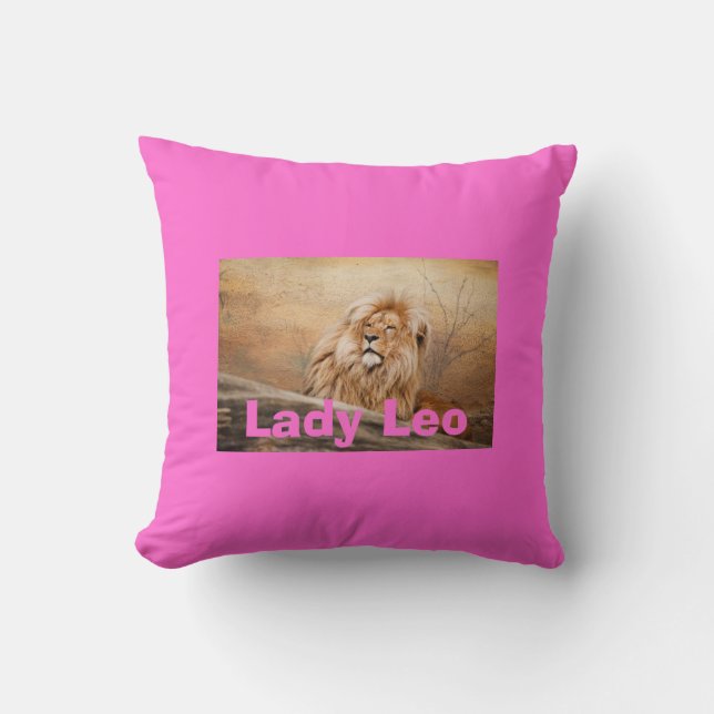 Dame Löwe Lion Pillows Kissen (Vorderseite)