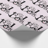 Dame lustige Packpapiere des Chefs #1 Geschenkpapier (Ecke)