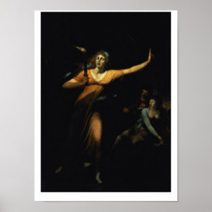 Dame Macbeth Sleepwalking, 1783 (Öl auf Leinwand) Poster