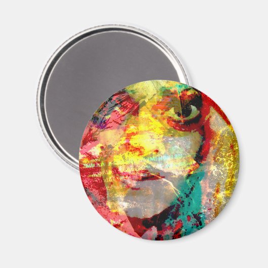 Dame Magnet (Vorderseite/Rückseite)