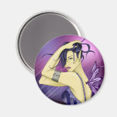 Dame Magnet (Vorderseite/Rückseite)