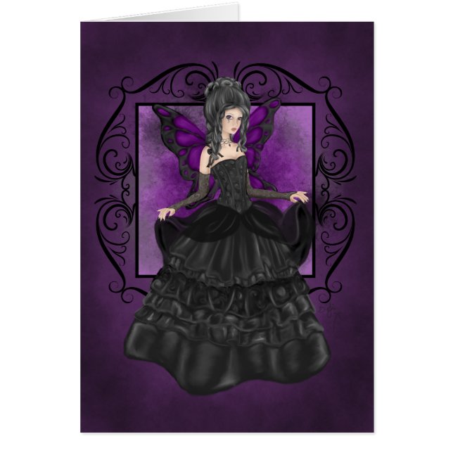 Dame Midnight Gothic Card (Vorne)