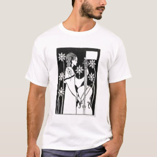 Dame mit Cello, von "Le Morte d'Arthur" ` (litho) T-Shirt