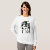 Dame mit Cello, von "Le Morte d'Arthur" ` (litho) T-Shirt (Vorne ganz)
