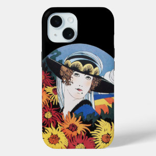 Dame mit Chrysanthemenblüten, schwarz Case-Mate iPhone Hülle