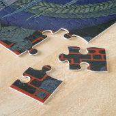 Dame mit einem Drachen (Farbelitho) Puzzle (Seite)