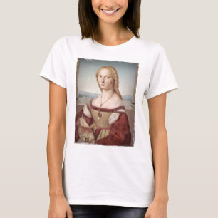 Dame mit einem Einhorn T-Shirt