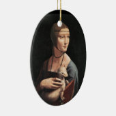 Dame mit einem Ermine Keramik Ornament (Rechts)