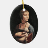 Dame mit einem Ermine Keramik Ornament (Hinten)