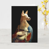 Dame mit einem Ermine, Luna-Version Karte (Gelbe Blume)