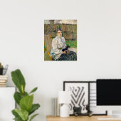 Dame mit einem Hund Poster (Heimbüro)