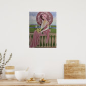 DAME MIT EINEM SONNENSCHIRM POSTER (Küche)