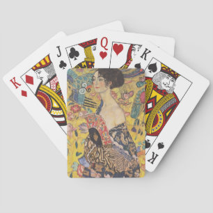 Dame mit Fächer Spielkarten