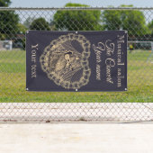 Dame mit Gitarre Banner (Insitu)