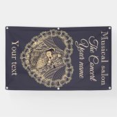 Dame mit Gitarre Banner (Horizontal)