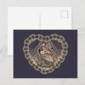 Dame mit Gitarre Postkarte (Vorne/Hinten)