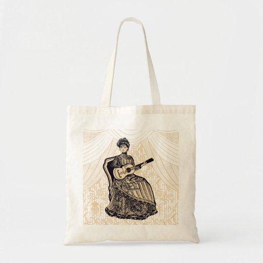 Dame mit Gitarre Tragetasche (Vorne)
