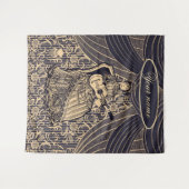 Dame mit Gitarre Wandteppich (Vorderseite (Horizontal))