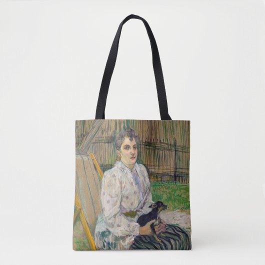 Dame mit Hund Tasche (Vorderseite)