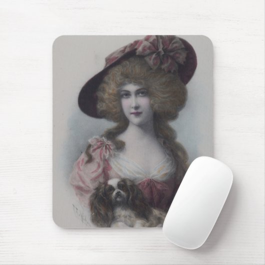 Dame mit ihrem Kavalier Mousepad (Mit Mouse)