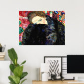 Dame mit Muff von Gustav Klimt Poster (Heimbüro)
