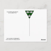 Dame mit Prunkwinden Postkarte (Rückseite)