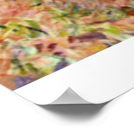 Dame mit Schirm von Claude Monet Poster (Ecke)