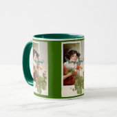 Dame mit Shamrocks Tasse (Vorderseite Links)