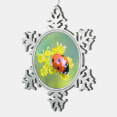 Dame oben schneeflocken Zinn-Ornament (Rechts)