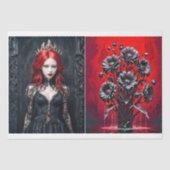 Dame of Darkness - Decoupage - Seidenpapier (Vorderseite)